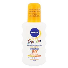 Nivea Sun Kids Protect &amp; Sensitive mleko v spreju za sončenje za občutljivo otroško kožo 200 ml
