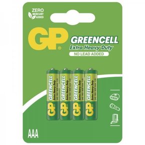 Baterija cink kloridna AAA 4kom GP GreenCell