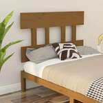 Greatstore Vzglavje postelje, medeno rjava, 103,5x3x81 cm, borov les