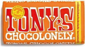 Tony's Chocolonely Mlečna čokolada 32% karamela morska sol - 180 g