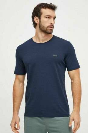 Majica lounge BOSS mornarsko modra barva - mornarsko modra. Majica s kratkimi rokavi iz kolekcije BOSS