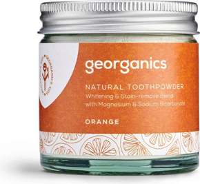 "Georganics Naravni prašek za zobe sladka pomaranča - 60 ml Sladka pomaranča"