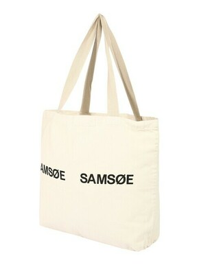 Torbica Samsoe Samsoe bež barva - bež. Velika nakupovalna torbica iz kolekcije Samsoe Samsoe. Model brez zapenjanja