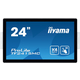 Iiyama ProLite TF2415MC-B2 monitor, VA, 23.8", 16:9, 1920x1080, HDMI, Display port, VGA (D-Sub), Touchscreen