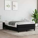 shumee Box spring postelja z vzmetnico črn 120x200 cm blago