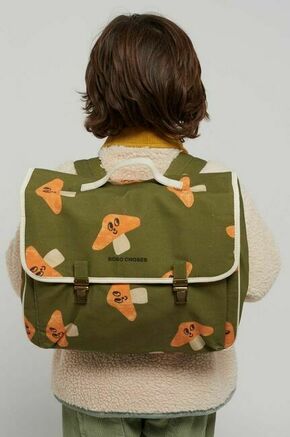 Otroški nahrbtnik Bobo Choses zelena barva - zelena. Otroške nahrbtnik iz kolekcije Bobo Choses. Model izdelan iz vzorčastega materiala.