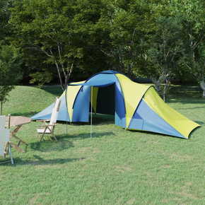 Shumee kamp šotor za 6 oseb modro / rumen