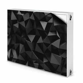 Tulup.si Pokrov radiatorja Črna abstrakcija 80x60 cm
