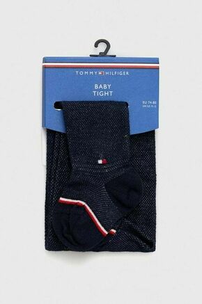 Otroške žabice Tommy Hilfiger mornarsko modra barva - mornarsko modra. Hlačne nogavice za dojenčka iz kolekcije Tommy Hilfiger. Model izdelan iz mehke pletenine.