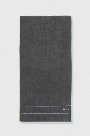 Bombažna brisača BOSS 70 x 140 cm - siva. Bombažna brisača iz kolekcije BOSS. Model izdelan iz tekstilnega materiala.