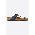 Japonke Birkenstock Gizeh - mornarsko modra. Japonke iz kolekcije Birkenstock. Model je izdelan iz ekološkega usnja. Širina podplata: regular. Vložek je zasnovan za stopala standardne širine.