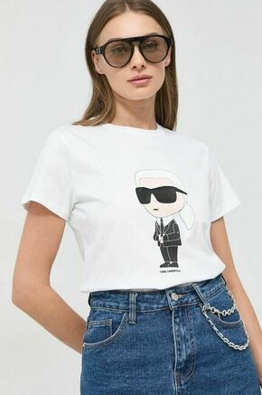 Bombažna kratka majica Karl Lagerfeld ženski