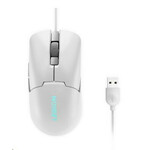 Lenovo Legion M300s RGB gaming miška, optični, žičen, 8000 dpi, 30G, beli/črni