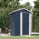 vidaXL Vrtna lopa antracitna 126x97,5x177 cm pocinkano jeklo