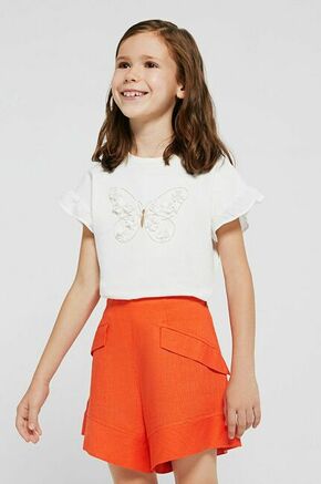 Mayoral otroške kratke hlače - oranžna. Otroške kratke hlače iz kolekcije Mayoral. Model narejen iz tkanina.