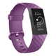 BStrap Fitbit Charge 3 Silicone Diamond (Large) pašček, Purple