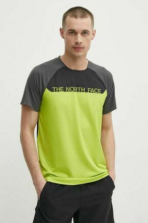 Športna kratka majica The North Face zelena barva