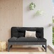 vidaXL Vrtni sredinski kavč siv 120x80 cm trdna borovina