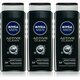 NIVEA MEN Active Clean gel za prhanje za moške 3 x 500 ml(ugodno pakiranje)