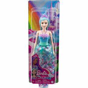 Mattel Barbie Čarobna princesa z modrimi lasmi in vijolično krono HGR13