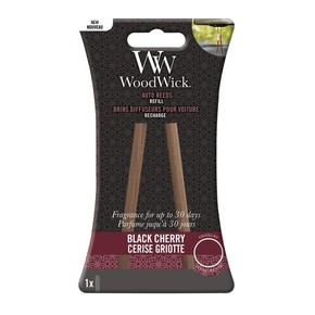 Woodwick Nadomestne kadilne palice za avto Black Cherry (Auto Reeds Refill)