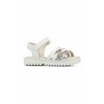 Geox otroški sandali bela barva - bela. Sandali iz kolekcije Geox. Model izdelan iz iz ekološkega usnja. Lahek in udoben model, idealen za vsakodnevno nošenje.