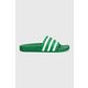 Natikači adidas Originals ženski, zelena barva - zelena. Natikači iz kolekcije adidas Originals. Model je izdelan iz sintetičnega materiala. Idealno za bazen, plažo ali sprehode.