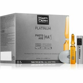 MartiDerm Platinum Photo Age HA+ serum proti staranju kože v ampulah z vitaminom C 30x2 ml