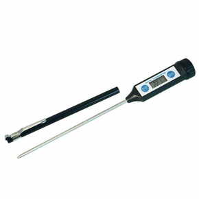 Eva Digitalni vbodni kuhinjski termometer / črn / inox