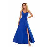 Numoco Ženska obleka 299-3 Chiara, kraljevsko modra, L