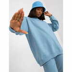 BASIC FEEL GOOD Ženska bombažna majica s kapuco WENDY modra AP-BL-A-R001_385846 S-M