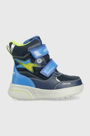 Otroški zimski škornji Geox Sveggen mornarsko modra barva - mornarsko modra. Zimski čevlji iz kolekcije Geox. Podloženi model