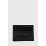 Usnjen etui za kartice Michael Kors črna barva, 39T4LHDD2O - črna. Etui za kartice iz kolekcije Michael Kors. Model izdelan iz naravnega usnja.