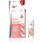 Eveline Cosmetics Nail Therapy Care &amp; Colour balzam za nohte 6 v 1 odtenek Nude 5 ml