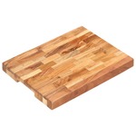 shumee Deska za rezanje 40x30x4 cm trden akacijev les