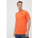 Kratka majica Under Armour moški, oranžna barva - oranžna. Kratka majica iz kolekcije Under Armour. Model izdelan iz tanke, elastične pletenine.