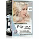 L’Oréal Paris Préférence Le Blonding Toner kislinski toner za nevtralizacijo medeninastih podtonov odtenek 01 Platinum Ice 1 kos