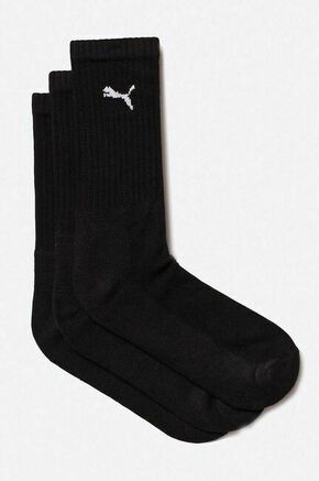 Puma nogavice (3-pack) - črna. Nogavice iz zbirke Puma. Model iz elastičnega materiala. vključeni trije pari