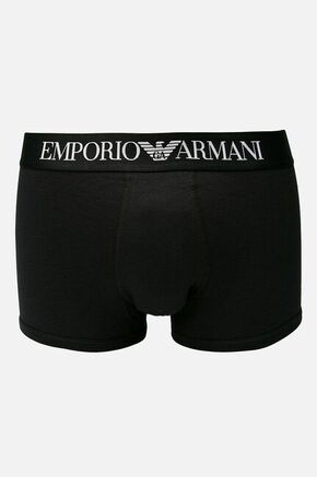 Emporio Armani Underwear črna barva - črna. Boksarice iz kolekcije Emporio Armani Underwear. Model izdelan iz gladke