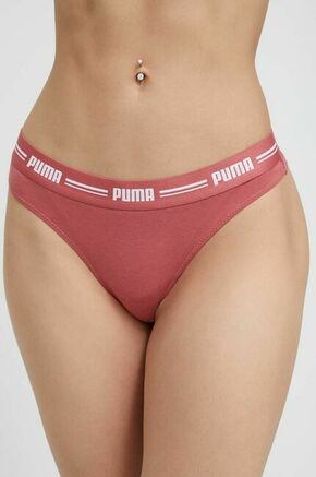 Tangice Puma roza barva - roza. Tangice iz kolekcije Puma. Model izdelan iz elastične pletenine. V kompletu sta dva para.