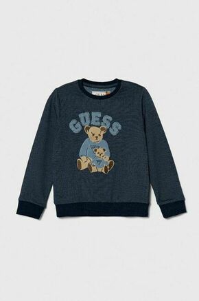 Otroški pulover Guess mornarsko modra barva - mornarsko modra. Otroški pulover iz kolekcije Guess