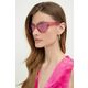 Sončna očala Dolce &amp; Gabbana ženski, roza barva - roza. Sončna očala iz kolekcije Dolce &amp; Gabbana. Model z enobarvnimi stekli in okvirji iz plastike. Ima filter UV 400.
