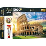 Trefl Komplet sestavljank 2v1 Flavijski amfiteater, Rim, Italija 1000 kosov z lepilom