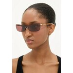 Sončna očala Jacquemus MIRADA ženska, rjava barva, JAC69C2SUN - rjava. Sončna očala iz kolekcije Jacquemus. Model z enobarvnimi stekli in okvirji iz plastike. Ima filter UV 400.