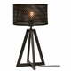 Črna namizna svetilka z bambusovim senčnikom (višina 53 cm) Java – Good&amp;Mojo