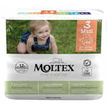 MOLTEX plenice Pure &amp; Nature Midi 4-9 kg, ekonomično pakiranje, 4x 38 kosov