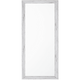 Beliani Stensko ogledalo z belim okvirjem 50x130 cm BENON