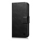 iCARER oil wax wallet case 2in1 cover iphone 14 plus anti-rfid usnjena preklopna torbica črna (wmi14220723-bk)