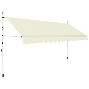 Shumee Ročno zložljiva tenda 400 cm krem