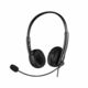 Slušalke Sandberg - pisarniški priključek za slušalke 2v1 + USB (mikrofon; USB + vhod; regulacija glasnosti; 1,5 m kabel; črna)